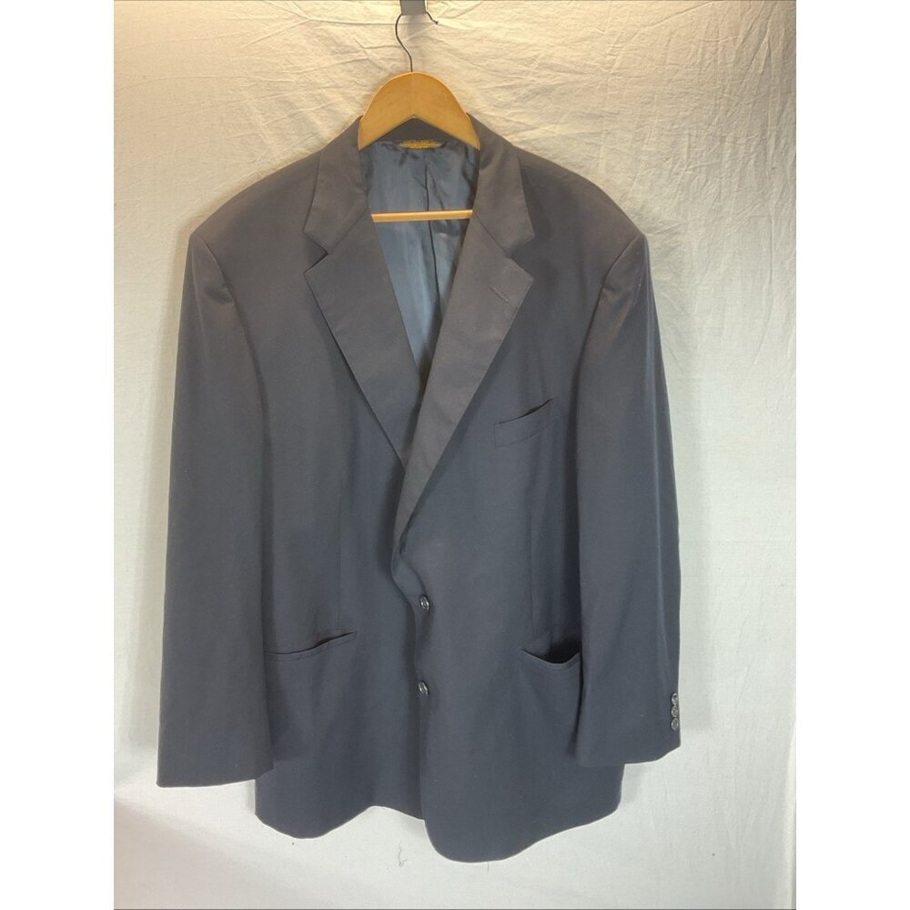 Brooks Brothers Sports Blazer Men's 50R Blue Brooksease Wool Single Vented USA